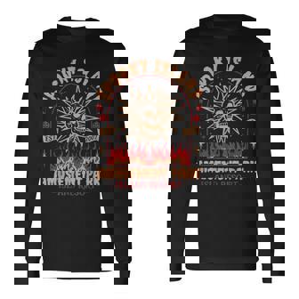 Halloween Spooky Island Est 2002 Amusement Park Skull Long Sleeve T-Shirt | Mazezy