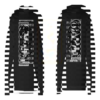 The Husky タロットカード メンズ レディース キッズ シベリアンハスキー 長袖Tシャツ - Kawaiitshirt