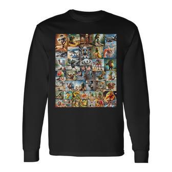 Italian Brainrot Memes Compilation Long Sleeve T-Shirt - Thegiftio