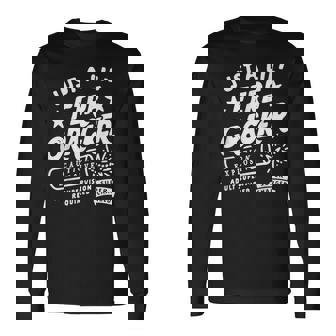 Just A Lil' Firecracker Cute Toddler Youth 4Th Of July Long Sleeve T-Shirt | Mazezy