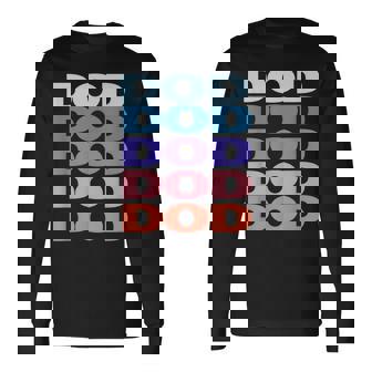Modern Repeated Text Dod 長袖Tシャツ - Kawaiitshirt