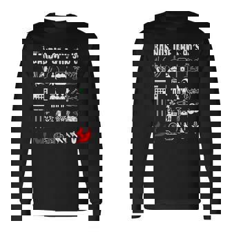 Nerdy Iconic Alternative Rock Bands Of The 90S White Long Sleeve T-Shirt - Monsterry