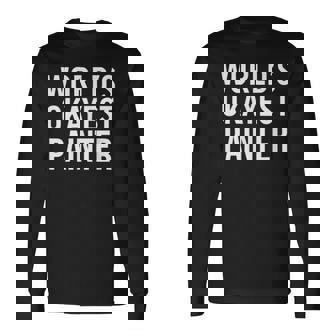 Painting Painter World's Okayest Painter 長袖Tシャツ - Kawaiitshirt