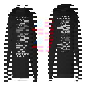 Qr President Trump 4547 Qr Trump Dancing Code Back Long Sleeve T-Shirt - Thegiftio