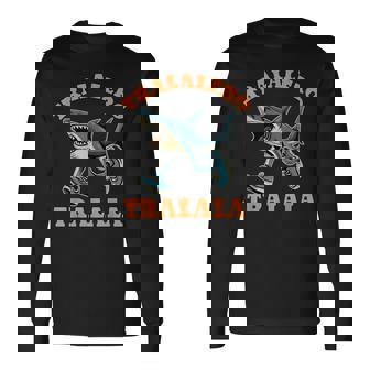 Shark Tralalero Tralala Trendy Italian Brainrot Meme Long Sleeve T-Shirt - Thegiftio