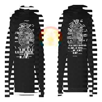 Work Hard Better Life Retrointage Pet Rat Lover 長袖Tシャツ - Kawaiitshirt