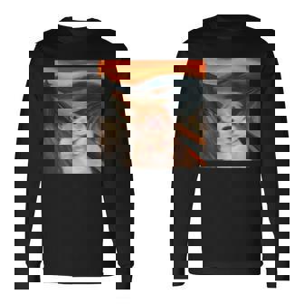 cared Hamster Memecream グラフィックtシャツ レディース メンズ 長袖Tシャツ - Kawaiitshirt