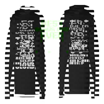 Gamer Stepdad Fathers Day Bonus Dad Achievement Unlocked Long Sleeve T-Shirt - Thegiftio UK
