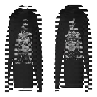 Gay Bear Community Pride Muscle Cub Bear メンズ ゲイパパ 長袖Tシャツ - Kawaiitshirt