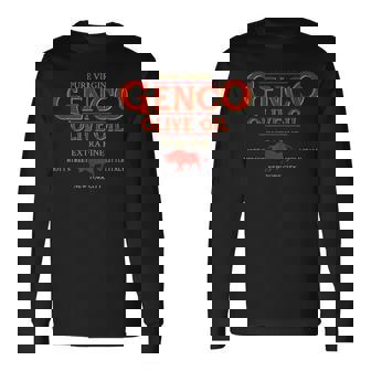 Genco Olive Oil Little Italy ニューヨーク 長袖Tシャツ - Kawaiitshirt