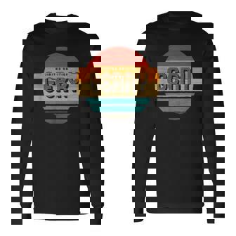 Gerry 名称 レトロ・ヴィンテージ・サンセット 限定版 長袖Tシャツ - Kawaiitshirt