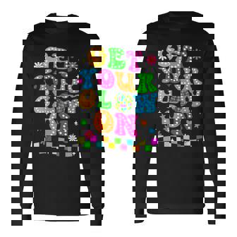 Get Your Glowing On In My Glowing Era Team Party Matching Long Sleeve T-Shirt - Thegiftio UK