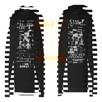 Glück Ist Wenn Das ドラムセット ドラム&ドラム 長袖Tシャツ - Kawaiitshirt