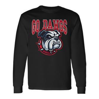 Go Dawgs Bulldogs Long Sleeve T-Shirt - Thegiftio UK