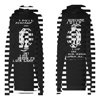 Go Easy On Me I Have Lower Back Pain 面白い言葉 長袖Tシャツ - Kawaiitshirt