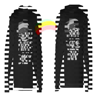 Goodibes Only レゲエ 帽子 レゲエ ラスタファリ ジャマイカ 長袖Tシャツ - Kawaiitshirt