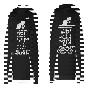 Gooner フットボールファン Keep Calm Gooner アーセナルギフト 長袖Tシャツ - Kawaiitshirt