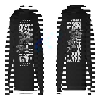 Gorilla プッシュリミットワークアウトダンベル ボディビルディング ジム フィットネス 長袖Tシャツ - Kawaiitshirt