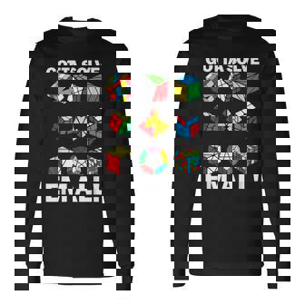 Gottaolve Em Allpeed Cuber パズルキューブ スピードキューブ 長袖Tシャツ - Kawaiitshirt