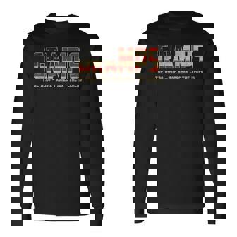 Gramps Protector Hero Legend Usa Flag Gramps Father's Day Long Sleeve T-Shirt - Monsterry