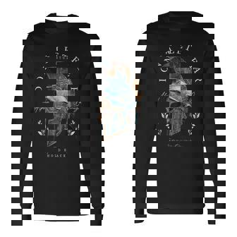 Griego Esparta Casco Guerrerooldado Espartano Camiseta de manga larga - Regaloses