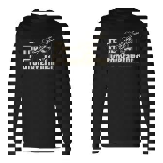 Groovefather ビンテージドラム ドラミング バンドドラマー 長袖Tシャツ - Kawaiitshirt