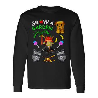 Grow A Garden Gamer Candy Blossom Fruit Palm Monkey Pet Long Sleeve T-Shirt - Thegiftio UK