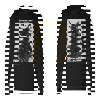 Grumpy Cat Nekointage Arte Japonés Anime Kawaii Camiseta de manga larga - Regaloses