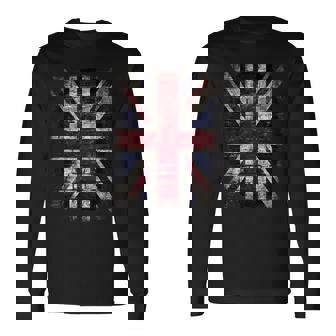 Grunge ユニオンジャック グラフィティ パンクスタイル 長袖Tシャツ - Kawaiitshirt