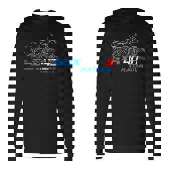 Gsx400s Katana 1992-96 スポーツツーリングライダー用 オートバイ 長袖Tシャツ - Kawaiitshirt