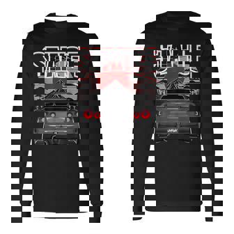 ブラック Gt R 34 Jdm スカイラインチューナー レーシングスタンス カードリフト 長袖Tシャツ - Kawaiitshirt