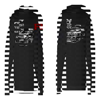 Gt R 34 レーシング ドラグ ドリフト Jdm Japan ストリートスポーツカー 長袖Tシャツ - Kawaiitshirt