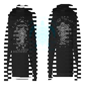 Gulf Of Mexico Turtle Salty Resist Long Sleeve T-Shirt | Mazezy