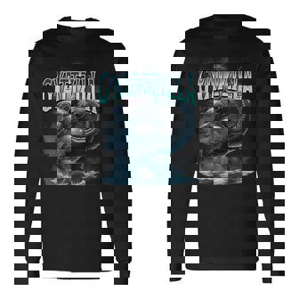 Gyattzilla Meme Zilla Kaiju Rizz Brainrot Skibidi N Boy Long Sleeve T-Shirt - Thegiftio