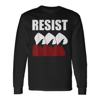 Handmaid Dystopian Resist Feminist Activism Long Sleeve T-Shirt - Thegiftio UK