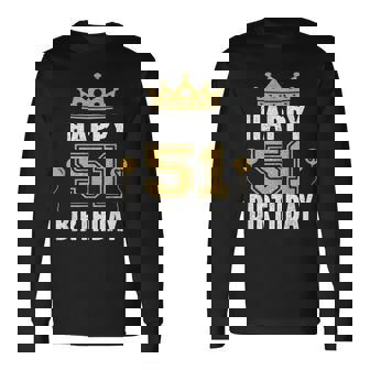 Happy 51St Birthday アイデア 51歳 男女用 長袖Tシャツ - Kawaiitshirt