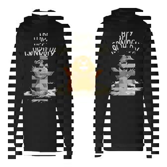 Happy Groundhog Day 2025 メンズ レディース キッズ 長袖Tシャツ - Kawaiitshirt