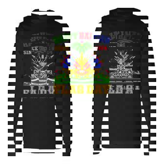 Happy Haitian Flag Day Haiti Flag Pride 1804 Family Long Sleeve T-Shirt - Monsterry