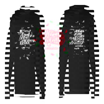 Happy Holiday And Merry Christmas Quote Festive Greetings 長袖Tシャツ - Kawaiitshirt
