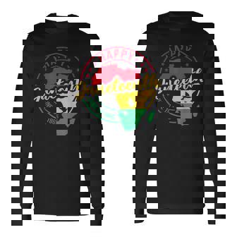 Happy Junenth June 19 1865 African American Black Pride Long Sleeve T-Shirt - Thegiftio UK
