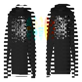Hawaiiurfboarder Lifestyle Playaurfurf Campamentos Deerano In Mangas Camiseta de manga larga - Regaloses