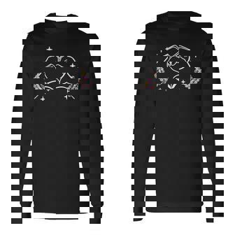 Heart Hands Taylor First Name Friendship Bracelet Long Sleeve T-Shirt - Thegiftio