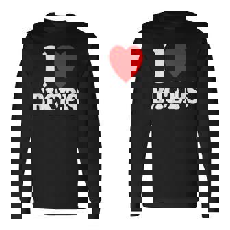 I Heart Love Biceps Gym Muscles Lifting Arms Flexing Long Sleeve T-Shirt - Monsterry