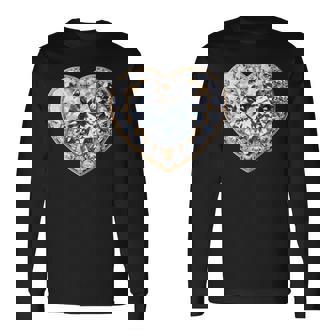 Heart Of Radiance ダイヤモンドエレガンスキラキラ 長袖Tシャツ - Kawaiitshirt