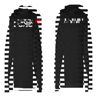 I Heart 柔道 愛 柔道 趣味 恋人 長袖Tシャツ - Kawaiitshirt