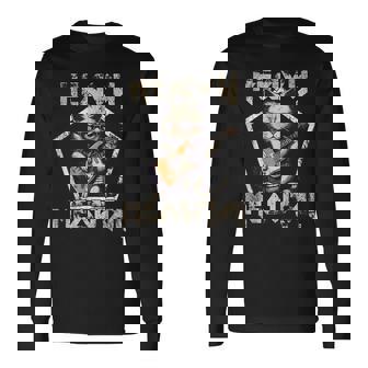 Heavy Meowtal Guitarra Gótica Banda Heavy Metal Gato Camiseta de manga larga - Regaloses