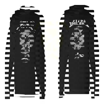 Heavy Metal Muscle Man Vintage Graphic Band Rock Long Sleeve T-Shirt | Seseable FR