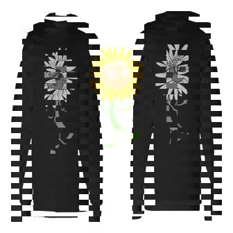 Hippie Girasol Gafaserano Flores Niño Flora Flores Camiseta de manga larga - Regaloses
