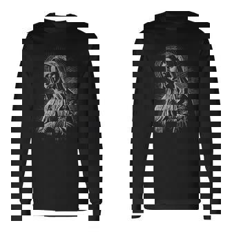 Holy Mary 神の聖母マリア 携帯電話ケース 長袖Tシャツ - Kawaiitshirt