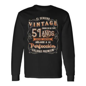 Hombre Cumpleaños 51 Regalo Para Hombre 51 Años Cumpleañosintage Camiseta de manga larga - Regaloses